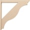 Ekena Millwork 5 1/2-in W x 44-in D x 44-in H Funston Slat Rough Cedar Woodgrain TimberThane Outlooker, Primed Tan OUTUR055X44X44FST24RCPR - alternate 2
